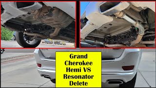 Grand Cherokee Summit Hemi V8 Resonator Delete  Before and after sound comparison [upl. by Jolenta]