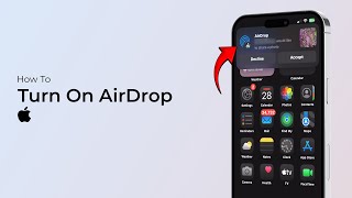 How to Turn On Airdrop on iPhone iOS 18 [upl. by Simaj]