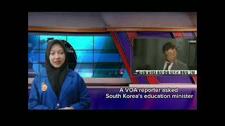 The Problem With Plagiarism in South Korea SMK Cibitung 1 news anchor praktice [upl. by Netsreik610]