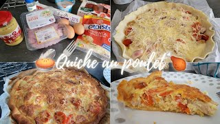 🥧Quiche au poulet moutarde tomate🍗 [upl. by Nirrad]