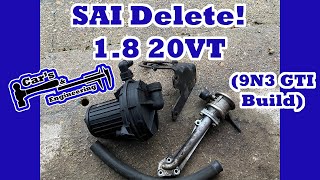 Secondary air injection delete SAI Delete Polo 9N3 GTI 18 20VT [upl. by Llerad]