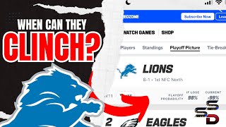 When Can The Detroit Lions CLINCH A PLAYOFF BERTH [upl. by Tlok]