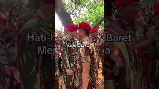 DANJEN KOPASSUS 🔥 KOMANDO DI HUT TNI tentaraindonesia kopassus shorts [upl. by Oiramad]