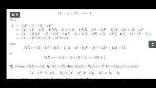 2 exercices corrigés arithmétique de polynômes et décomposition en éléments simples [upl. by Kitarp610]