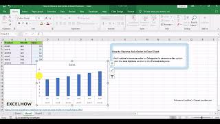 How to Reverse Axis Order in Excel Chart [upl. by Stanislaus42]