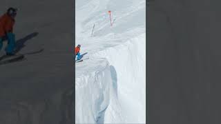 Backflip into Corbets couloir Jackson Hole [upl. by Eceinehs]