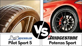 Michelin Pilot Sport 5 vs Bridgestone Potenza Sport don’t buy one before watching this [upl. by Dleifyar]