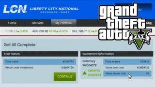 GTA 5  How to Make Money Using The Stock Market Guide GTA V [upl. by Cornwall58]