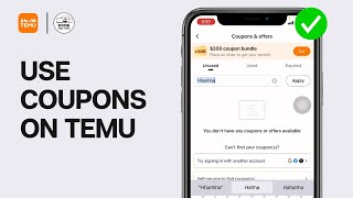 HOW TO USE COUPONS ON TEMU FULL GUIDE [upl. by Aimej]