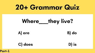 English Grammar Quiz  Practice Quiz Test  English Grammar Questions [upl. by Eissej]