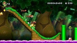 New Super Mario Bros U  Always Bet on Super Star to Earn 1Ups in Seesaw Bridge [upl. by Enavi918]