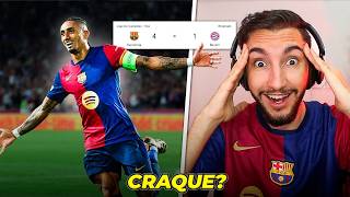 Barcelona 4 x 1 Bayern  RAPHINHA DESTRUIU O BAYERN Bagre🤔 [upl. by Assirol]