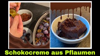 Schokocreme Rezept ohne Fett  Schokoaufstrich aus Früchten  Selbstversorgung Schokolade [upl. by Dupin]