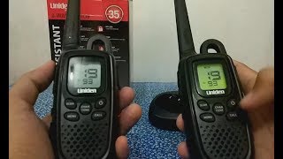 Unboxing Walkie Talkie Uniden GMR3500 Max 35km  Review HT  Walky Talky  Handy Talky [upl. by Yhtomit]