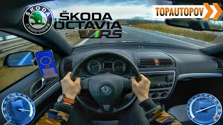 Skoda Octavia mk2 RS 20TFSI 147kW 67 4K TEST DRIVE – EXHAUST ACCELERATION amp ENGINE🔸TopAutoPOV [upl. by Arym583]