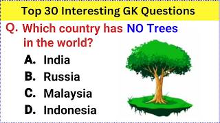 Top 30 Gk Question and Answer  Best Gk Questions and Answers  Gk Quiz in English  GK GS Question [upl. by Stella]