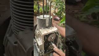 How to set timing gear on greaves Lombardini single cylinder engine [upl. by Rehtaef]