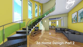 3d home designduplex house design 20205 bedroom duplex house design part 2 [upl. by Nicoline]