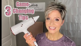 GAMECHANGING BLOWDRYING TIPS  Adding Volume Shine amp Correcting Cowlicks [upl. by Plume614]