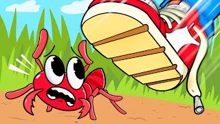 PLAYER vs ANTS UNDERGROUND KINGDOM Cartoon Animation [upl. by Adiv129]