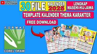 TEMPLATE KALENDER 2025  DOWNLOAD TEMPLATE KALENDER TERBARU [upl. by Ahsieka960]