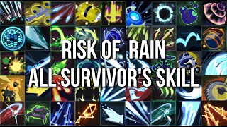 Risk of Rain 2 10 All Survivor Skills [upl. by Natsirc]