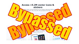 Bypass FlatIcon download restriction and account requirement [upl. by Aoniak]