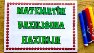 4 SINIF 2 DÖNEM 1 MATEMATİK YAZILISI [upl. by Esom]