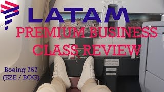 LATAM Premium Business Class Review  Boeing 767 EZEBOG [upl. by Hills353]