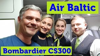 Air Baltic Bombardier CS300 Business Class [upl. by Downey483]