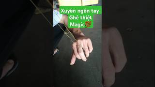 Magic 💯👈🙉 thun xuyên qua ngón tay youtubeshorts shortvideo tutorial magic trending [upl. by Jed]