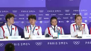 quotUnbelievablequot Jia Yifan on winning womens doubles gold after recovering from pneumonia｜Paris 2024 [upl. by Elias]