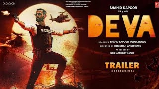 DEVA 2025  Trailer  Shahid Kapoor  Pooja Hegde  Kubbra Sait  Rosshan Andrrews Siddharth Roy [upl. by Gayle]