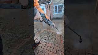 Jet washing Driveway clean jetwashing jetwash [upl. by Dadirac]