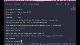 How to add a user on Ubuntu Linux with superuser permissions [upl. by Greenwald]