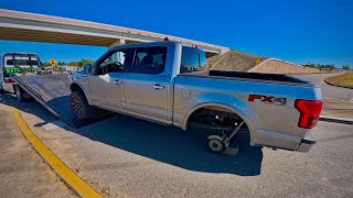 Ford F150 Loses a Wheel in the Middle of an Intersection [upl. by Varhol757]