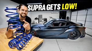 Supra HampR Lowering Spring Install EASY [upl. by Earesed]