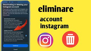 Come eliminare un account Instagram [upl. by Catriona]