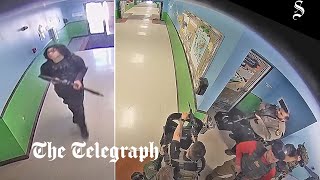 Uvalde school shooting video reveals slow police response [upl. by Aikyt]