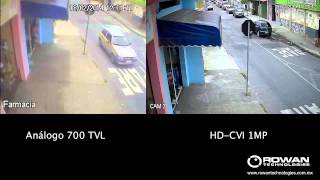 CCTV  Comparativa HDCVI VS Convencional [upl. by Allerie]