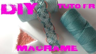 Mon premier Tutoriel pour Perles amp Co  DIY  Bracelet quotSweety Mintquot en macramé [upl. by Fatima128]