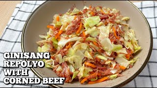 GINISANG REPOLYO AT CORNED BEEF HUNGRY MOM COOKING [upl. by Led]