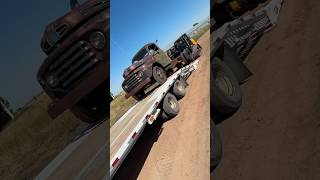 Old truck moving day Using the Southland gooseneck to move them from the rental shop to the new one [upl. by Banyaz]