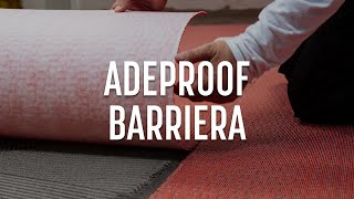 Adeproof Barriera  Membrana desolidarizzante antifrattura e impermeabilizzante [upl. by Hannahs]