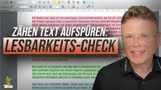 Die Lesbarkeit von Texten mit Papyrus Autor einschätzen Papyrus Autor Tutorial 6 [upl. by Horsey]