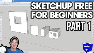 GETTING STARTED with SketchUp Free  Lesson 1  BEGINNERS Start Here [upl. by Dody]