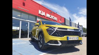 Nouveau Kia Sportage 5 Design 2022 Jaune Citrus 4x4 Hybride Rechargeable 265ch PHEV [upl. by Mozes]