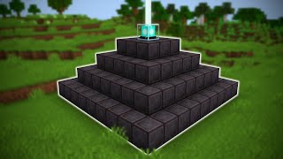 I Made a FULL NETHERITE BEACON in Minecraft Hardcore [upl. by Goldi]