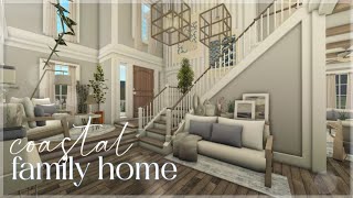 Bloxburg  Coastal TwoStory Family Home  Roblox  House Build [upl. by Hay]