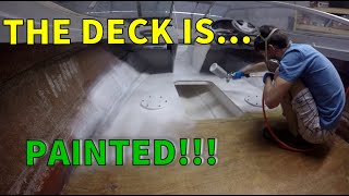 How to Gel Coat Paint a Boat Deck [upl. by Tdnarb17]